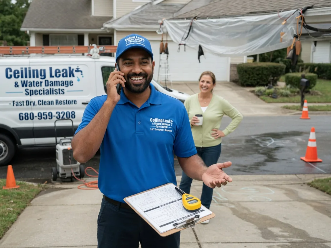 Ceiling Leak Cleanup Bernice, LA FAQs